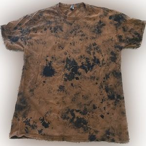 Xl hand bleach dyed shirt by me
